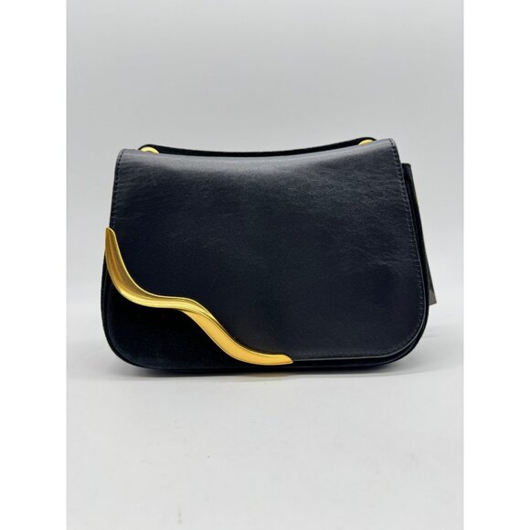 Donna Karan NY Malverne leather suede shoulder crossbody + Dust bag BLACK (Used) - Picture 6 of 16